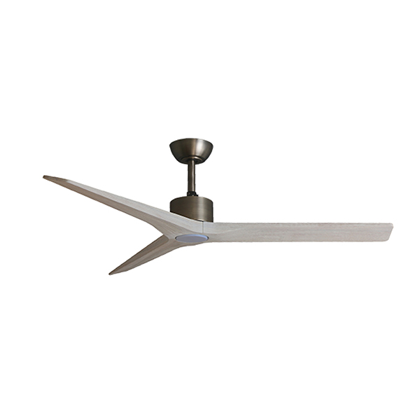 พัดลมเพดาน MR.KEN รุ่น FARO Solid Wood 52" DR LED DC Motor พัดลมมีไฟ ใบพัดไม้แท้ พร้อมรีโมทคอนโทรล